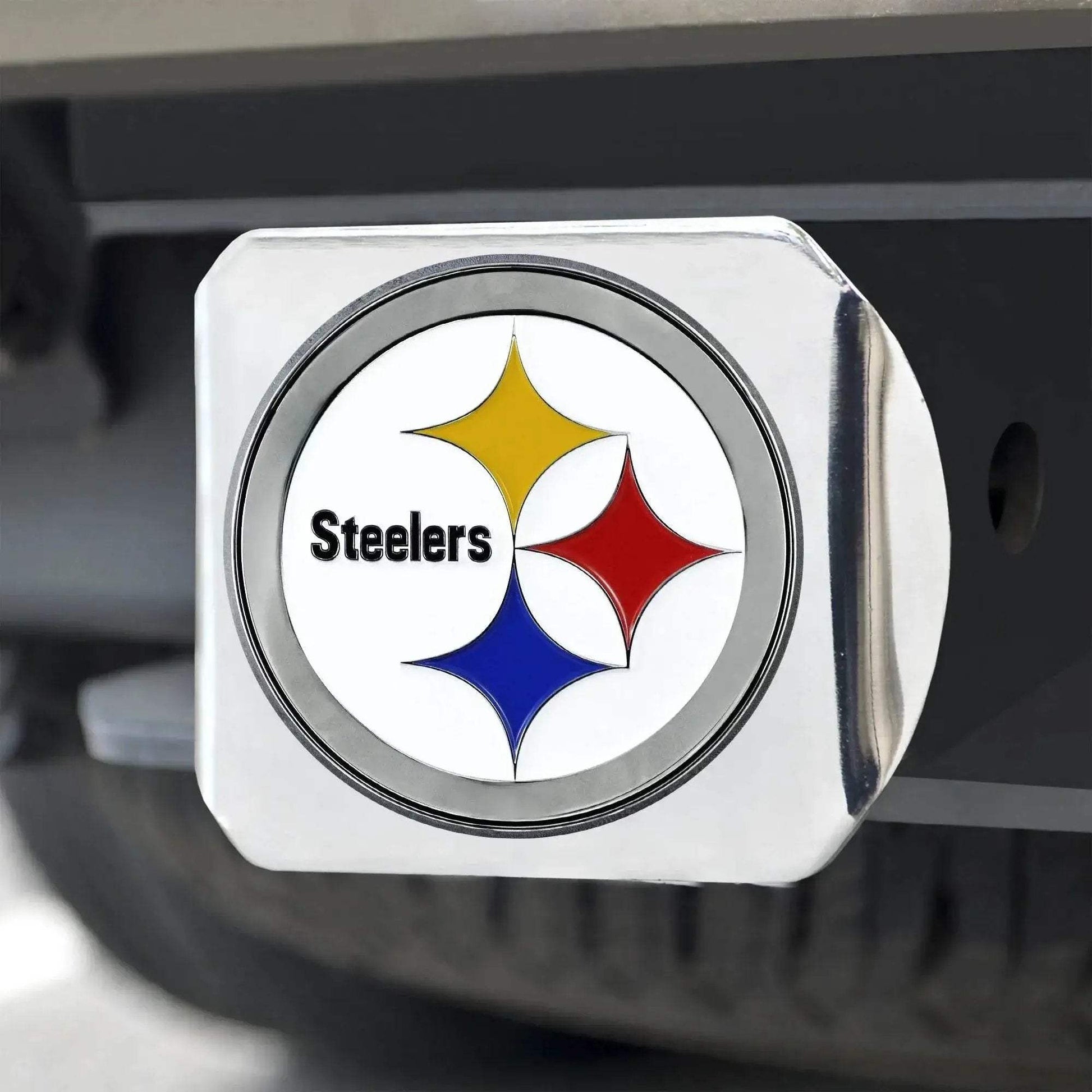 Pittsburgh Steelers 2 Inch Hitch Cover Chrome 3D Emblem III - ToylandEU
