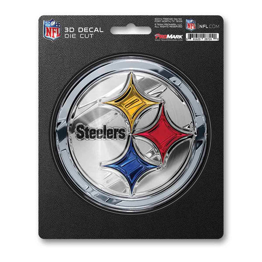 Pittsburgh Steelers 3D Logo Decal Die Cut 5x6 Inch - ToylandEU
