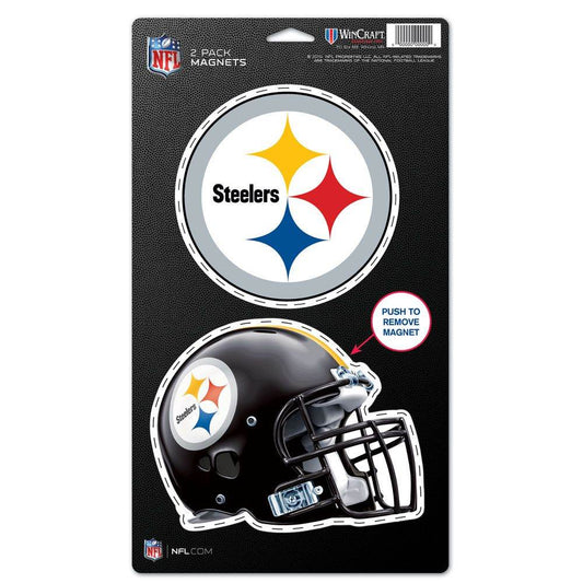 Pittsburgh Steelers 5x9 Die Cut Magnets 2 Pack Weatherproof - ToylandEU