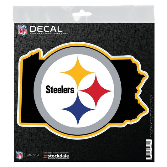 Pittsburgh Steelers 6x6 All Surface State Shape Decal - ToylandEU