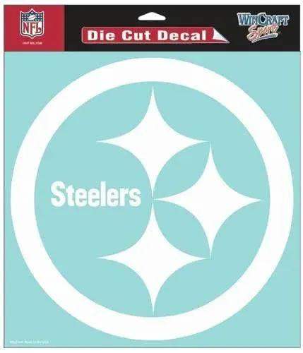 Pittsburgh Steelers 8x8 Die Cut White Decal Licensed - ToylandEU