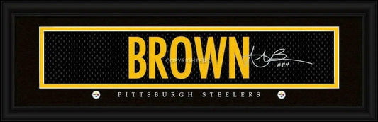  Pittsburgh Steelers Antonio Brown Print 8x24 Framed Jersey -  ToylandEU™