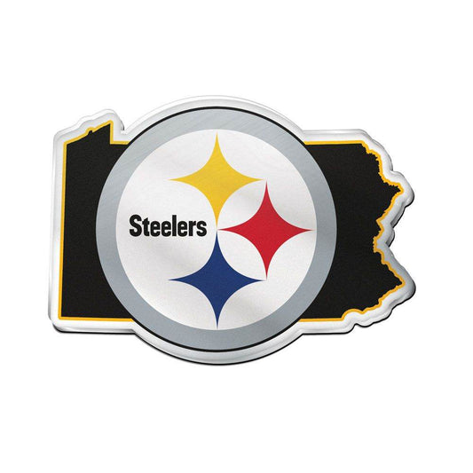 Pittsburgh Steelers Auto Emblem Acrylic State Shape - ToylandEU