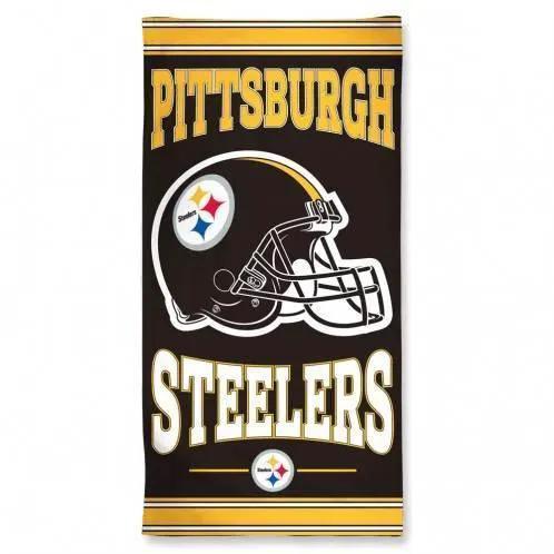  Pittsburgh Steelers Beach Towel 30x60 Velour Front Premium -  ToylandEU™