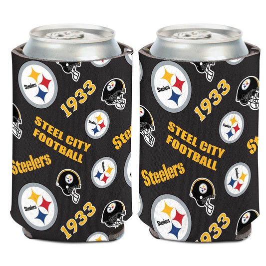 Pittsburgh Steelers Can Cooler Scatterprint Design Pro - ToylandEU