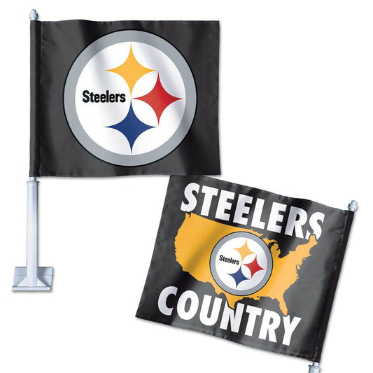 Pittsburgh Steelers Car Flag Slogan Officially Licensed - ToylandEU