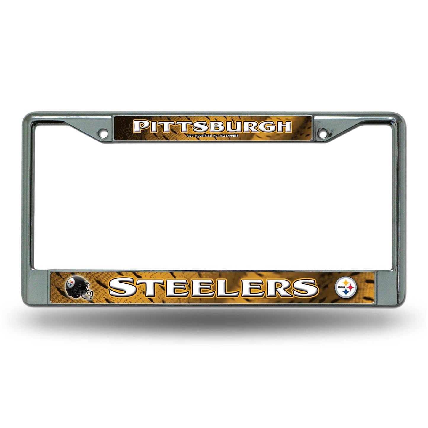 Pittsburgh Steelers Chrome License Plate Frame Insert - ToylandEU