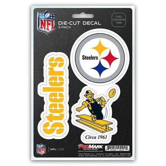  Pittsburgh Steelers Die Cut Decals Three Pack Premium Vinyl -  ToylandEU™