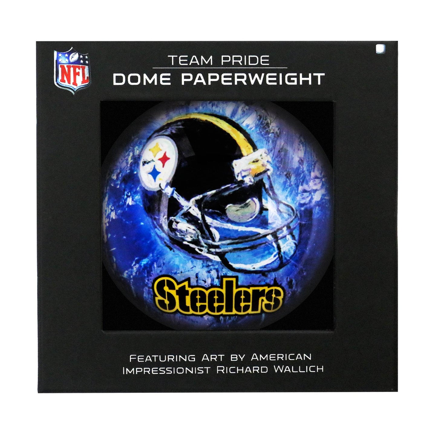 Pittsburgh Steelers Domed Glass Paperweight Licensed - ToylandEU