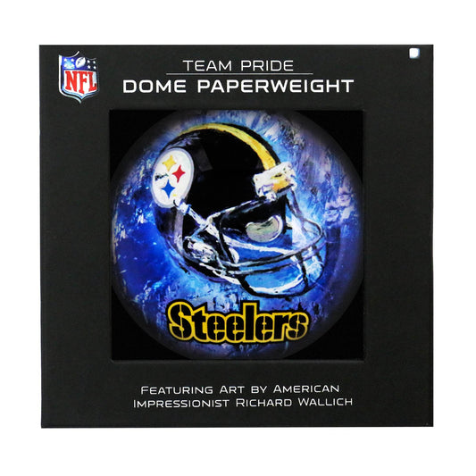 Pittsburgh Steelers Domed Glass Paperweight Licensed - ToylandEU