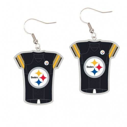 Pittsburgh Steelers Earrings Jersey Style Special Order - ToylandEU