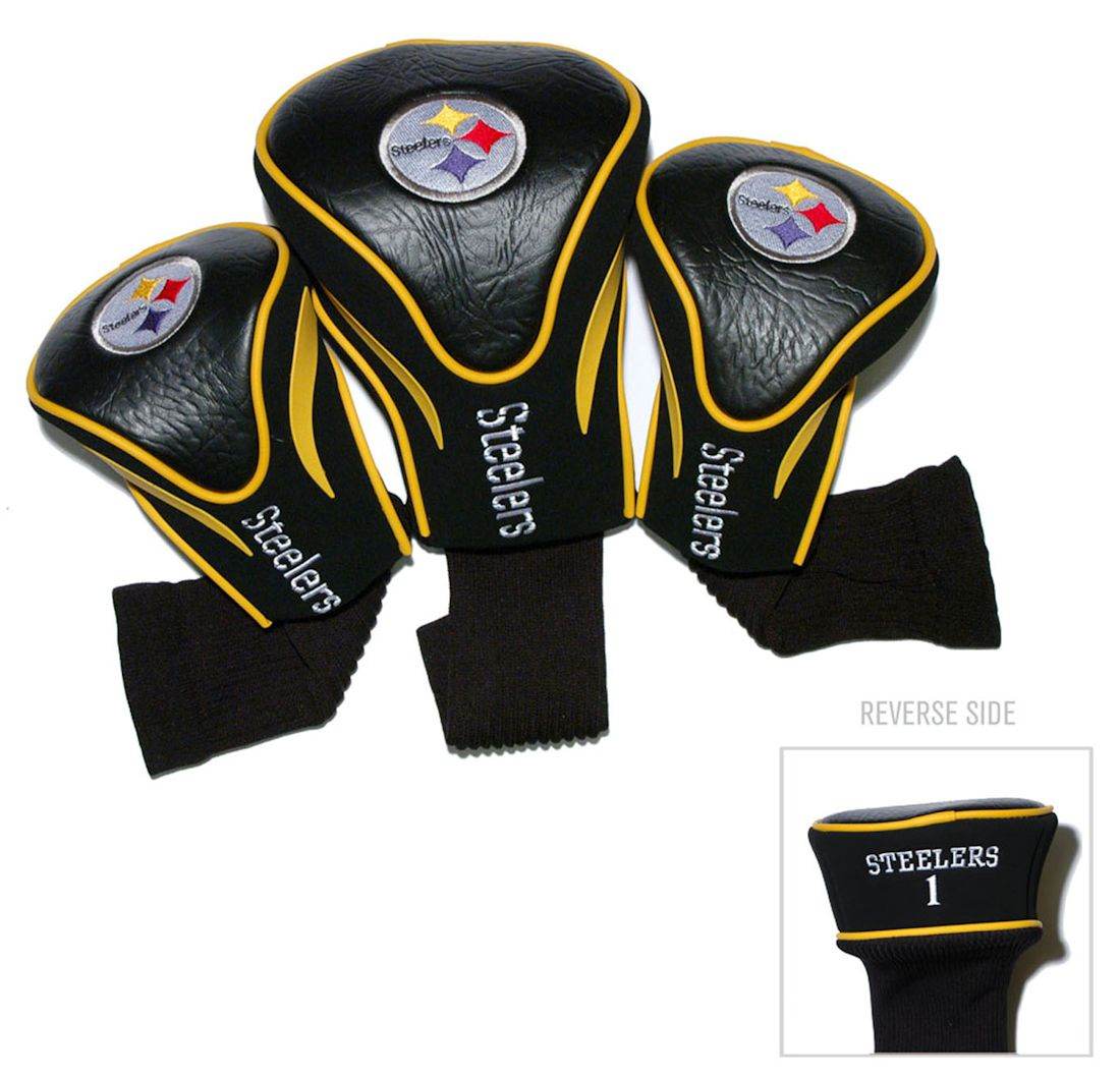 Pittsburgh Steelers Golf Club 3 Piece Contour Headcover Set - ToylandEU