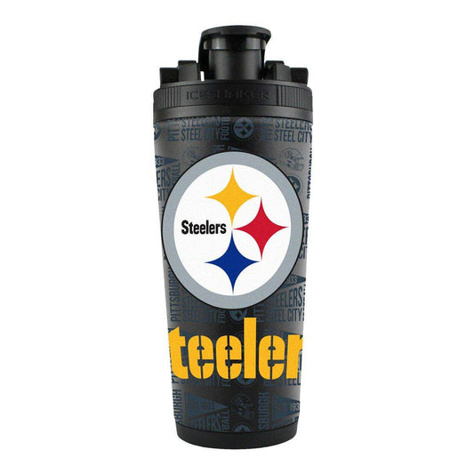 Pittsburgh Steelers Ice Shaker 26 Ounce Stainless Bottle - ToylandEU