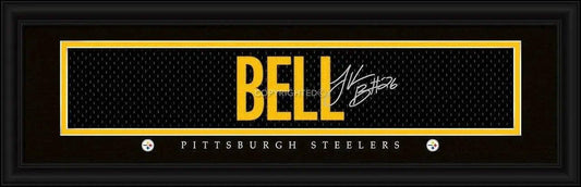  Pittsburgh Steelers LeVeon Bell Print Signature 8x24 Framed -  ToylandEU™