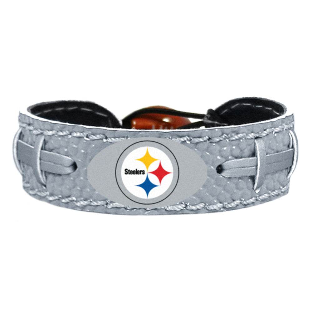 Pittsburgh Steelers Leather Reflective Football Bracelet - ToylandEU