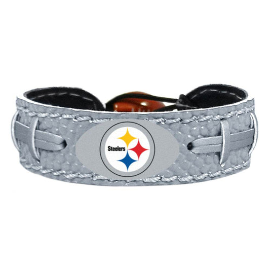 Pittsburgh Steelers Leather Reflective Football Bracelet - ToylandEU