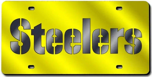  Pittsburgh Steelers License Plate Laser Cut Yellow -  ToylandEU™