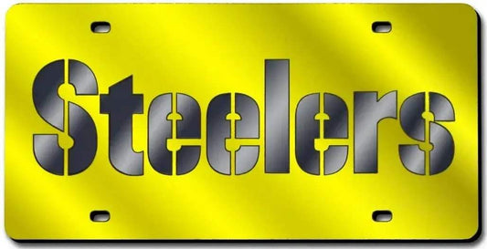  Pittsburgh Steelers License Plate Laser Cut Yellow -  ToylandEU™