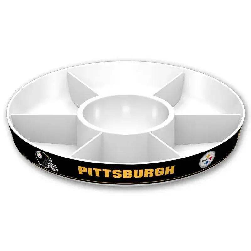 Pittsburgh Steelers Melamine Party Platter With Dividers - ToylandEU