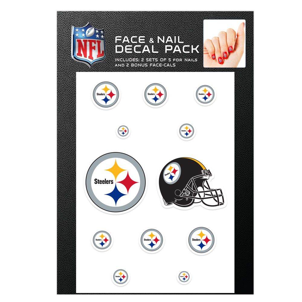 Pittsburgh Steelers Nail Cals And Face Cals Decals Kit - ToylandEU