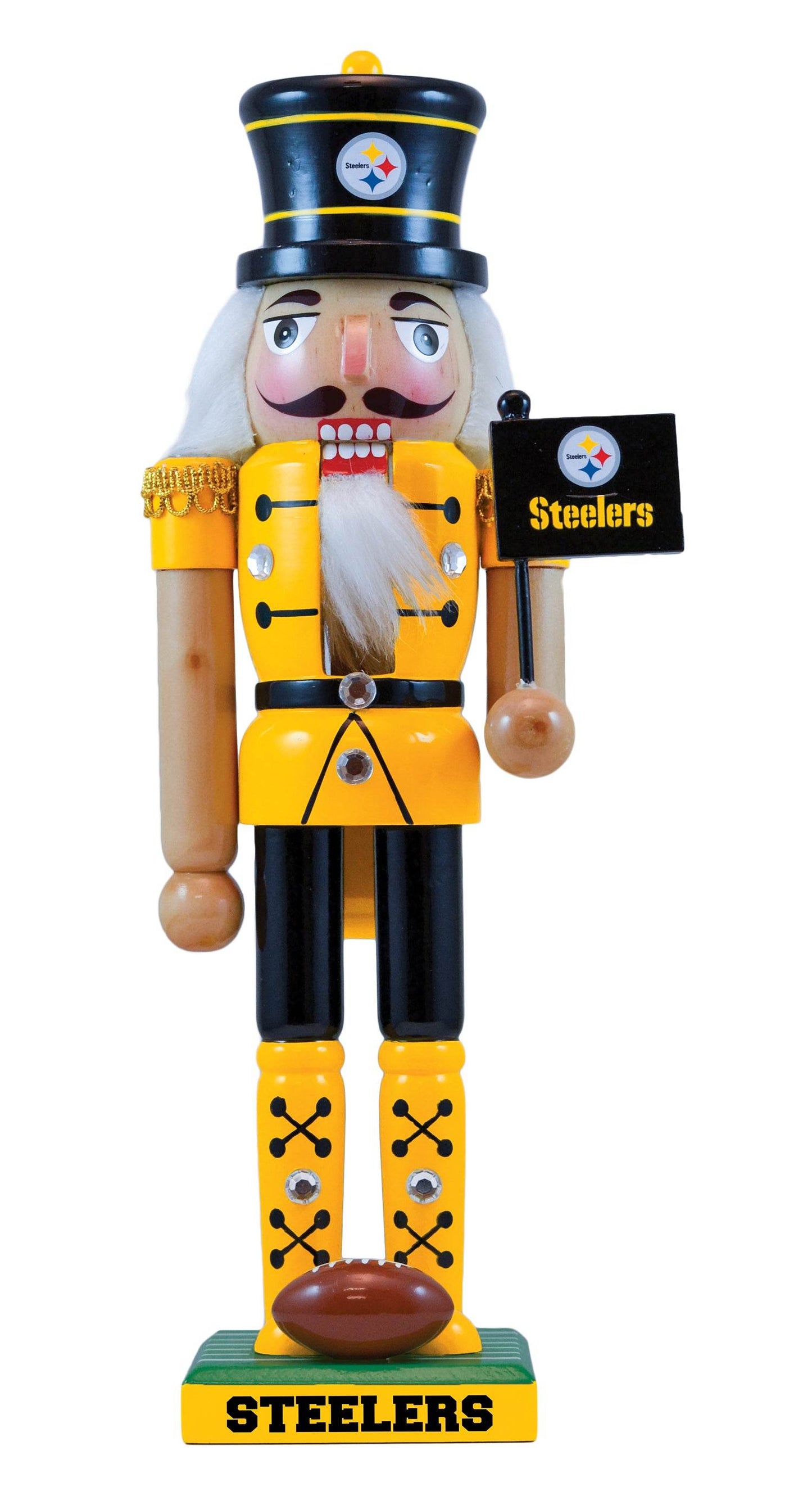 Pittsburgh Steelers Nutcracker Handcrafted Wood Figurine - ToylandEU