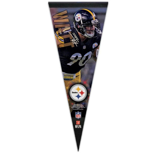 Pittsburgh Steelers Pennant 12x30 Premium TJ Watt Alternate - ToylandEU