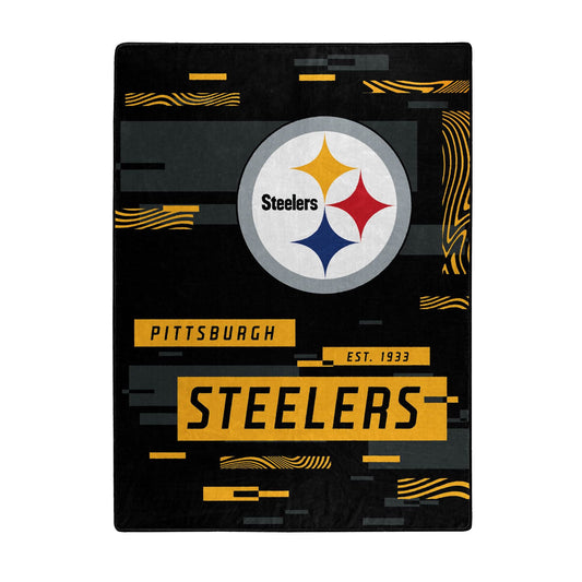 Pittsburgh Steelers Raschel Throw Blanket Digital Design - ToylandEU