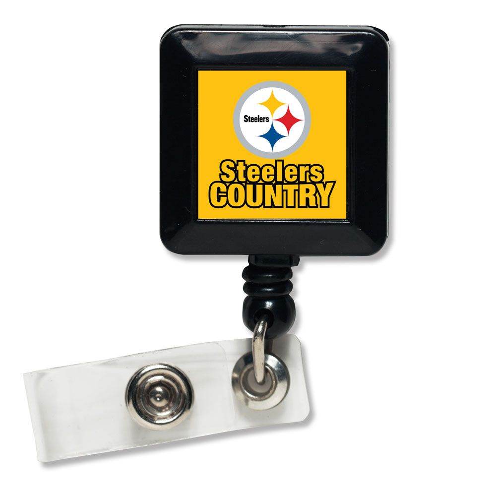 Pittsburgh Steelers Retractable Badge Holder Square Design - ToylandEU