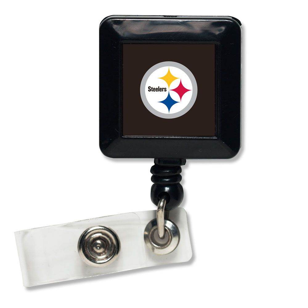 Pittsburgh Steelers Retractable Badge Holder Steel Clip - ToylandEU