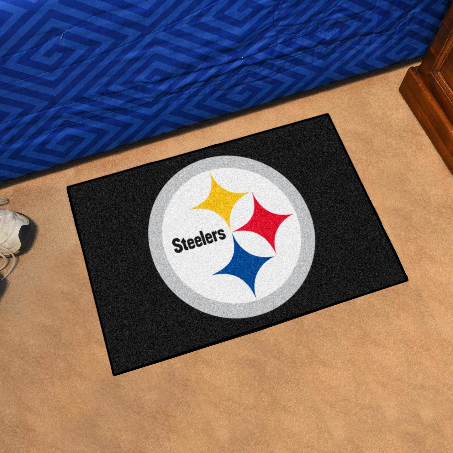 Pittsburgh Steelers Rug 19x30 Starter Style Logo Design - ToylandEU