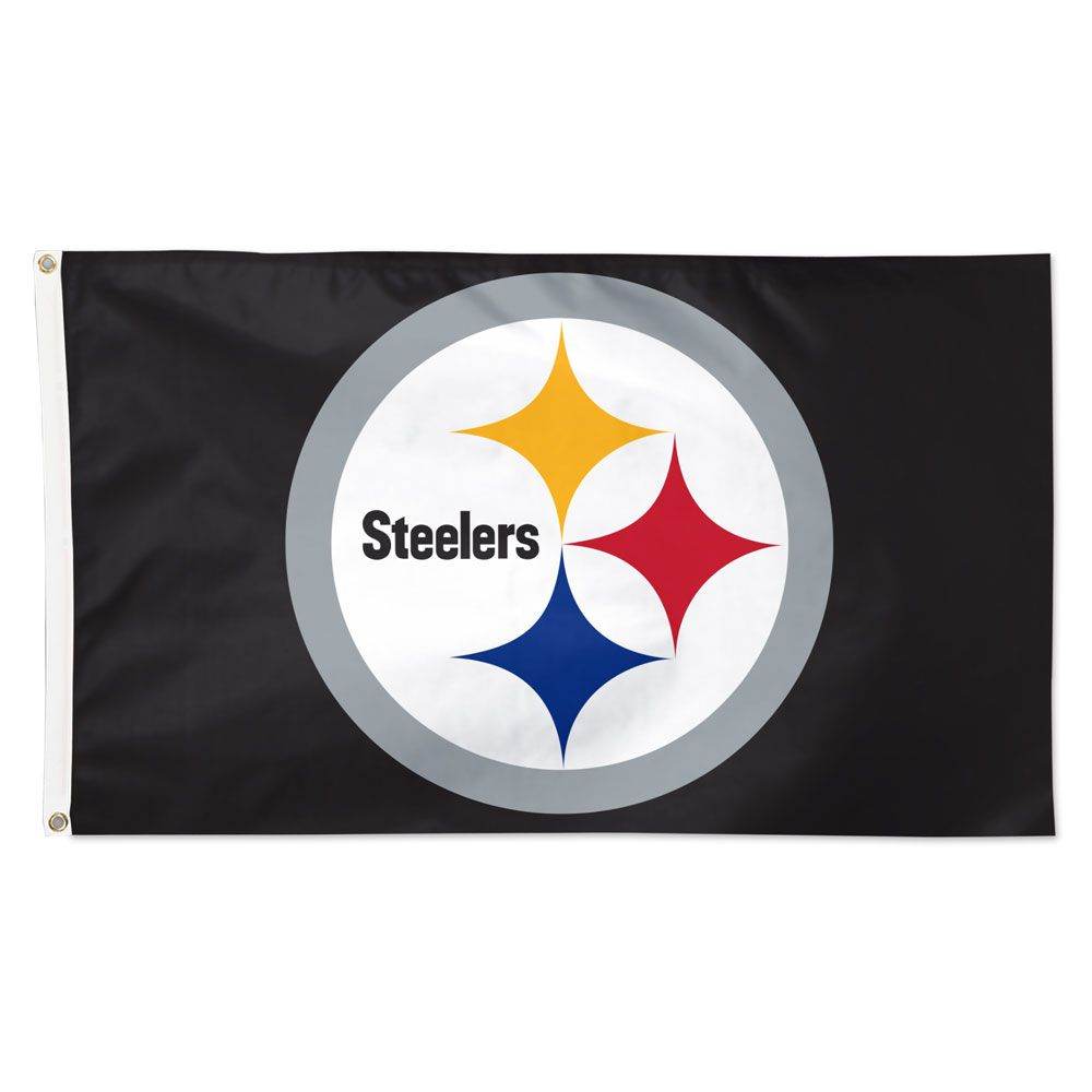 Pittsburgh Steelers Team Flag 3x5 Ft With Quad Stitch Ends - ToylandEU