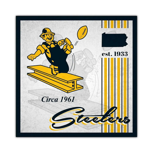  Pittsburgh Steelers Wood Sign 10x10 Album Design Decor -  ToylandEU™