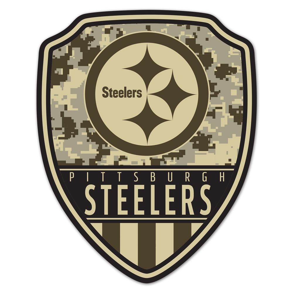 Pittsburgh Steelers Wood Sign Shield 11x17 Indoor Decor - ToylandEU