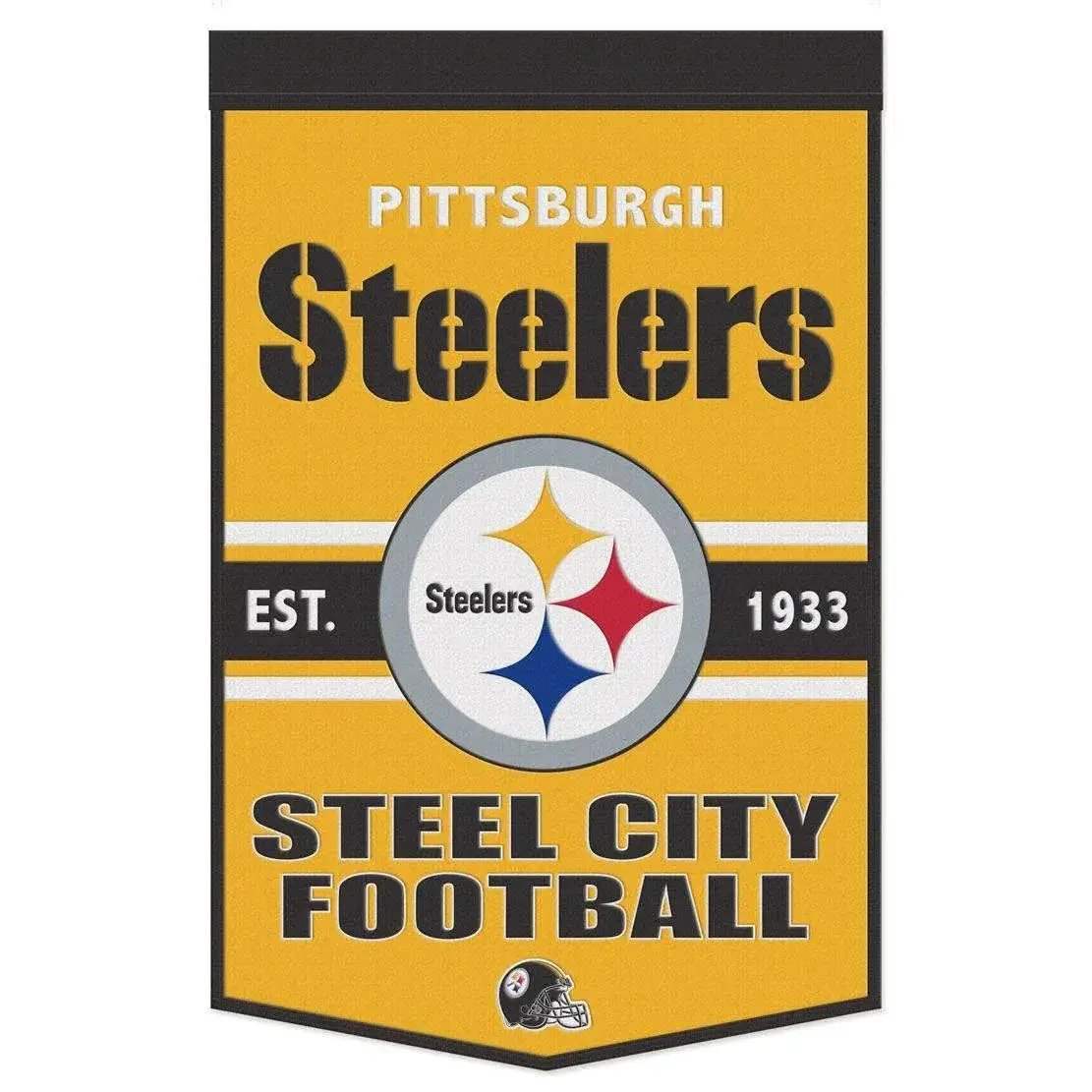  Pittsburgh Steelers Wool Banner 24x38 Dynasty Slogan -  ToylandEU™