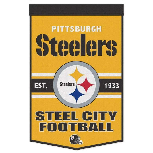  Pittsburgh Steelers Wool Banner 24x38 Dynasty Slogan -  ToylandEU™