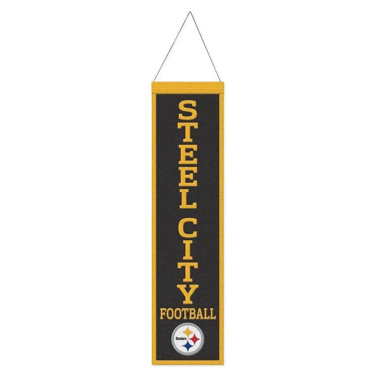  Pittsburgh Steelers Wool Banner 8x32 Heritage Slogan Design -  ToylandEU™