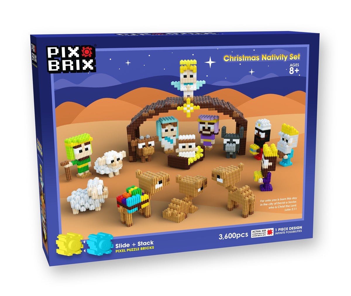 Pix Brix Building Set | Nativity Pixel Art Bricks | Toylandeu™