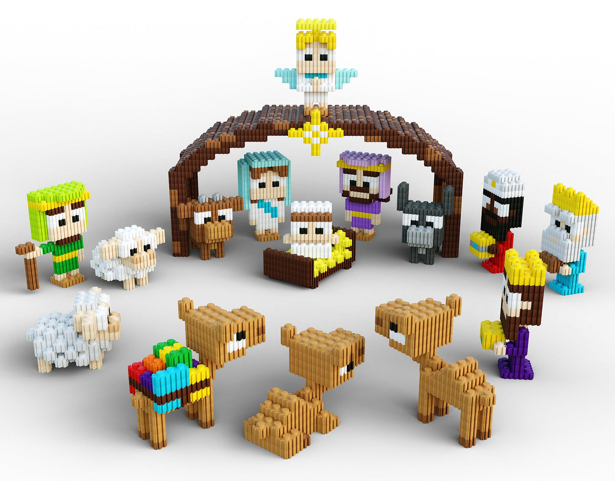 Pix Brix Building Set | Nativity Pixel Art Bricks | Toylandeu™