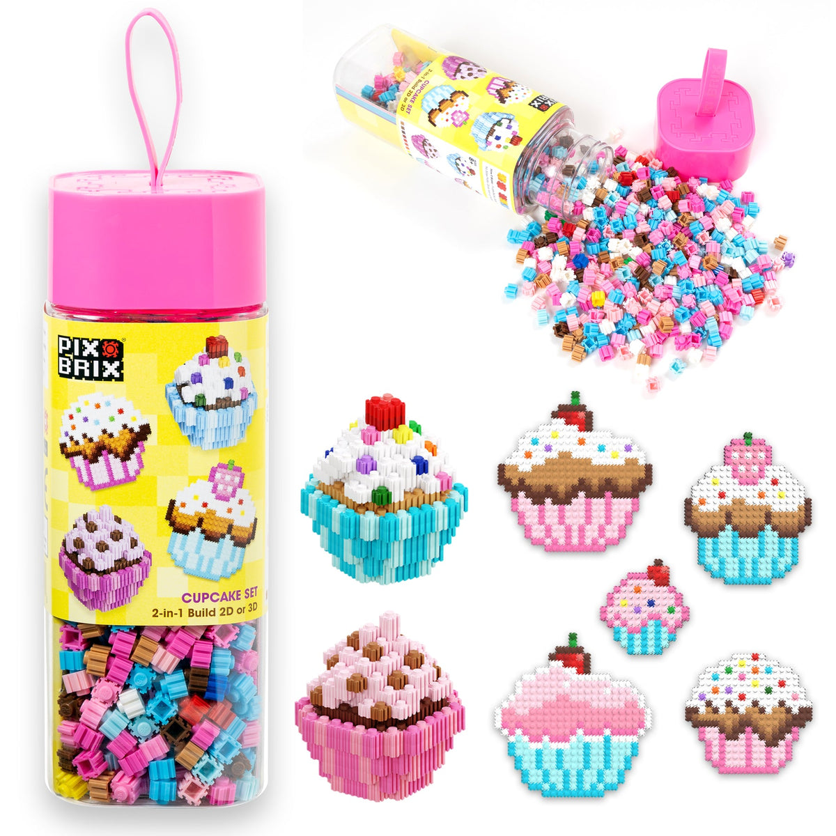 Pix Brix Cupcake Set | 851 Pieces | Toylandeu™