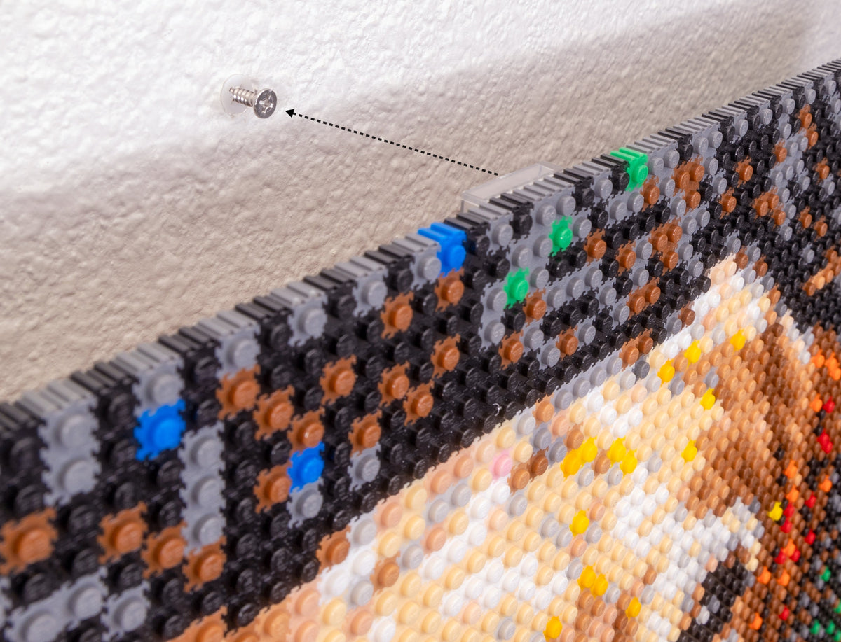 Pix Brix Wall Mounting Kit | Includes Hanging Hardware | Toylandeu™