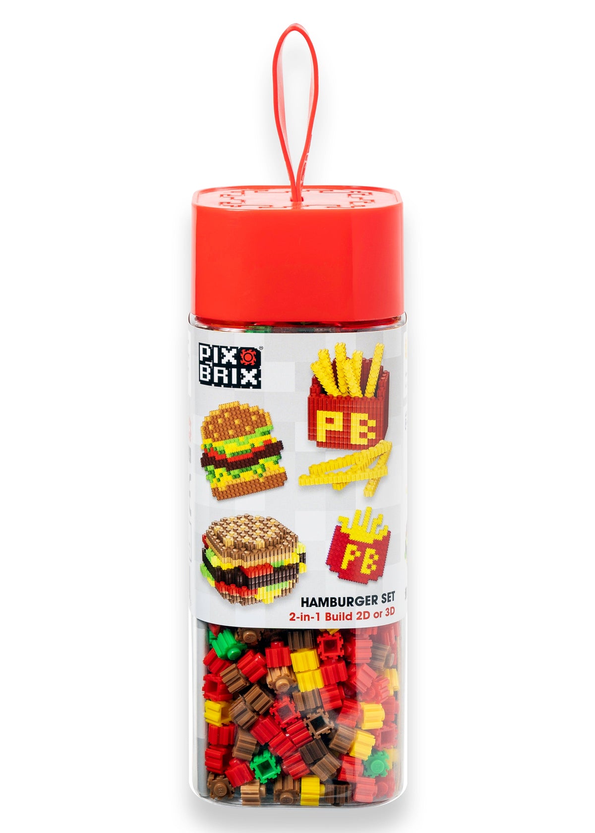 Pixel Building Blocks | 947 Pieces Hamburger Set | Toylandeu™