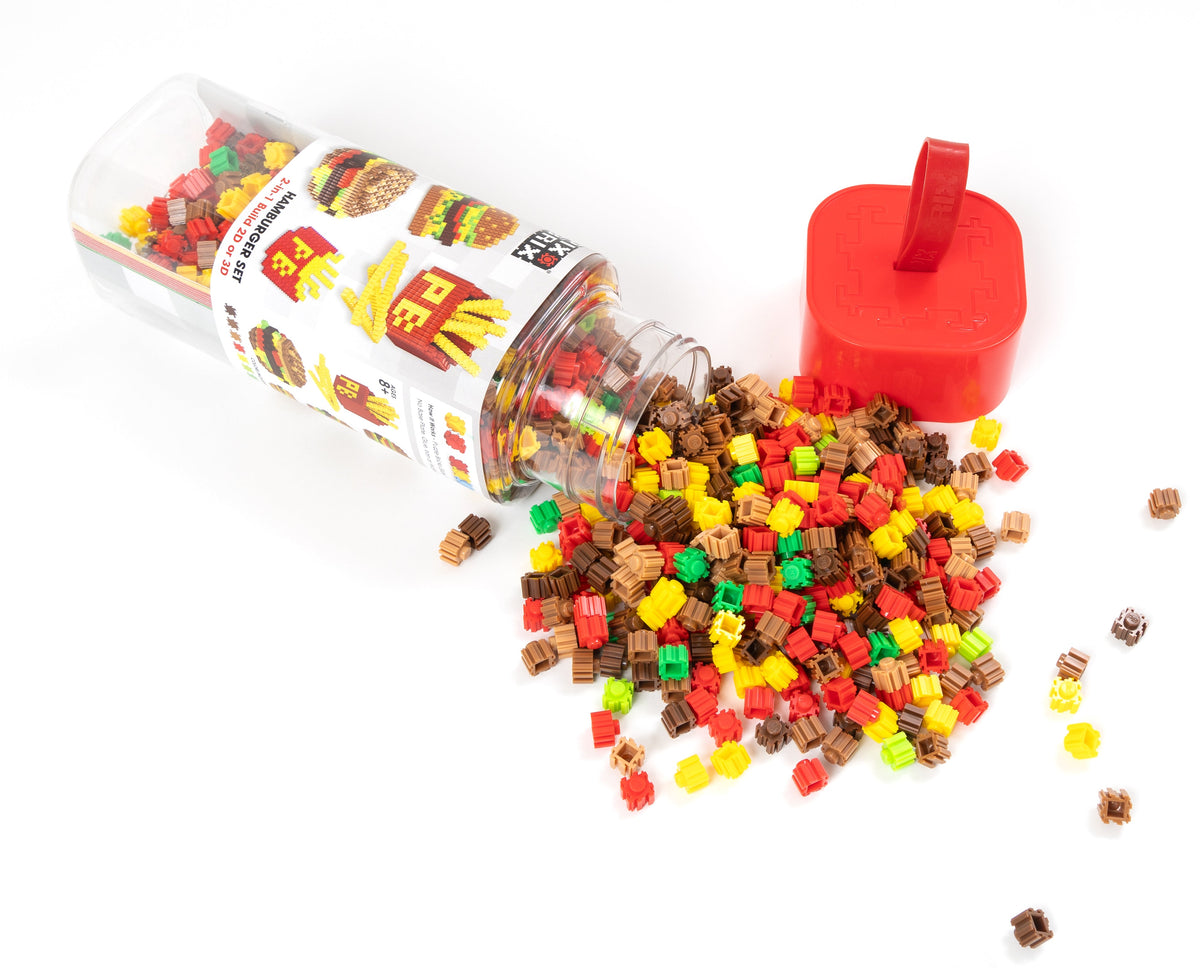 Pixel Building Blocks | 947 Pieces Hamburger Set | Toylandeu™