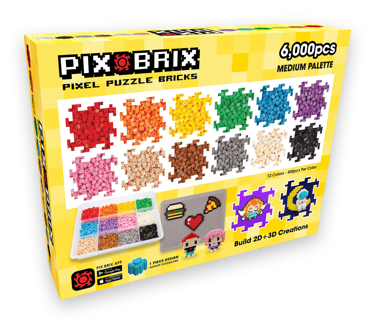 Pixel Building Bricks | 6000 Pieces | Toylandeu™