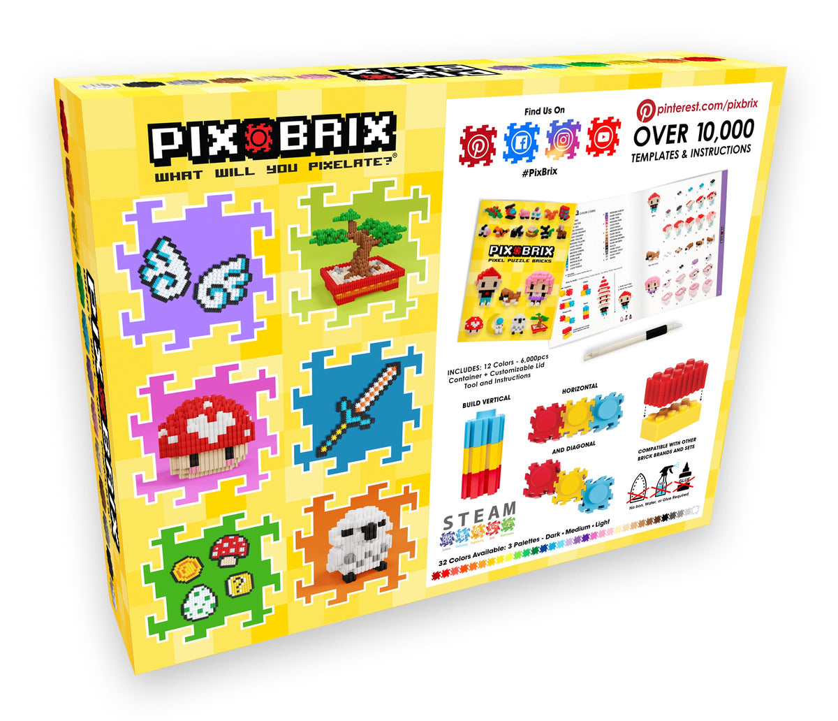 Pixel Building Bricks | 6000 Pieces | Toylandeu™