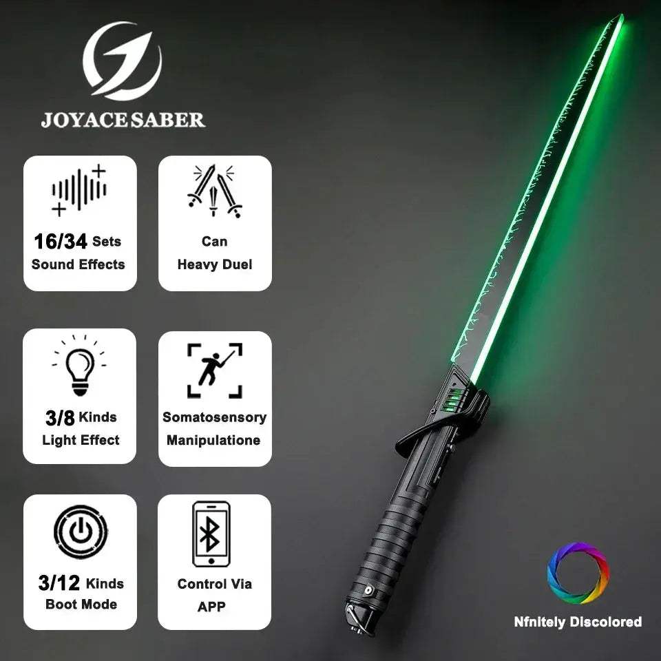 Pixel Lightsaber With Metal Handle And Sound Effects - ToylandEU