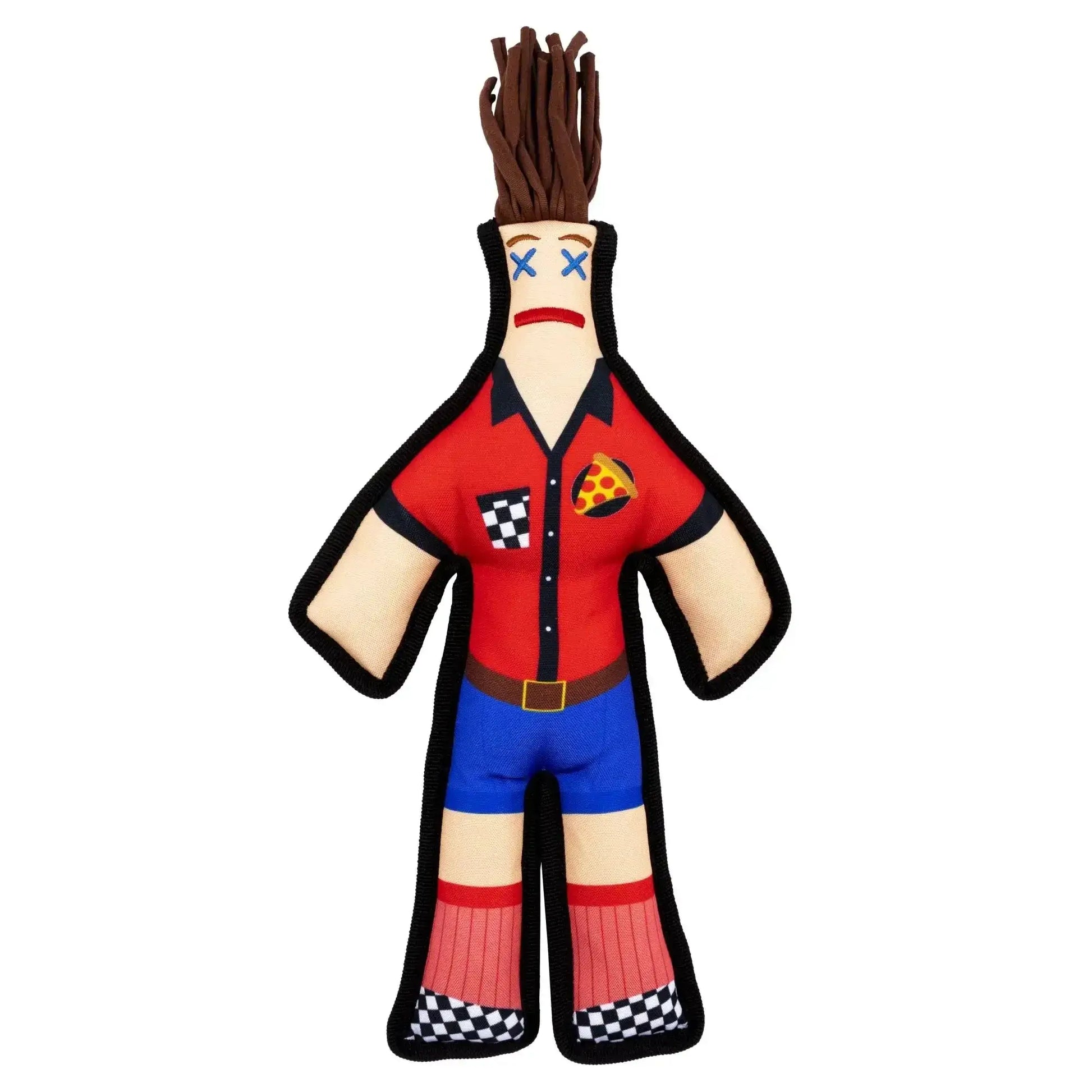 Pizza Guy Squeaky Chew Toy - Dammit Dolls