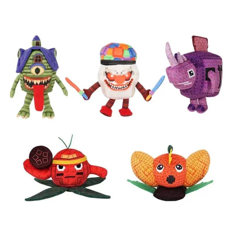 Plants Vs Brainrots Plush Monster ThreeHeaded Toy For Kids - ToylandEU
