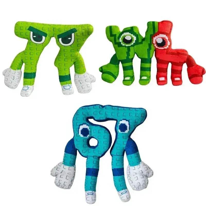 Plants Vs Brainrots Plush Monster ThreeHeaded Toy For Kids - ToylandEU