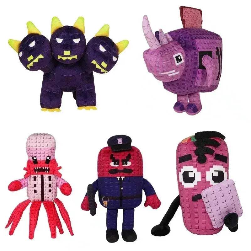 Plants Vs Brainrots Plush Monster ThreeHeaded Toy For Kids - ToylandEU
