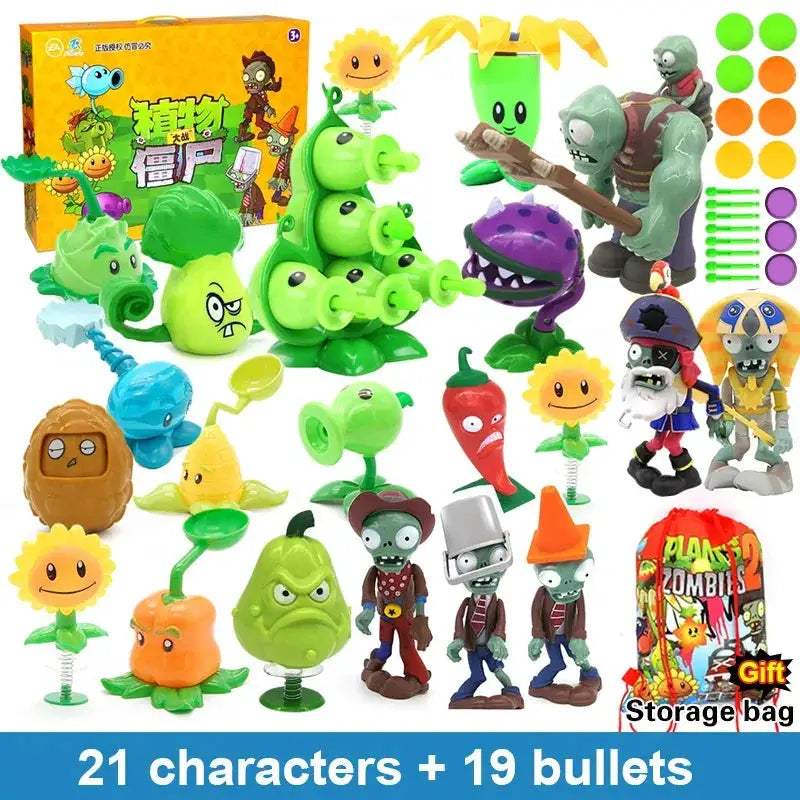 Plants Vs Zombies 2 Toys Set With Pea Shooter Action - ToylandEU